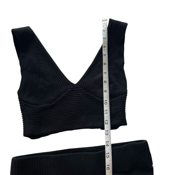 Sincerely Jules Ribbed Knit Black Skirt Set, Women's size small, Coastal Boho - Picture 7 of 9